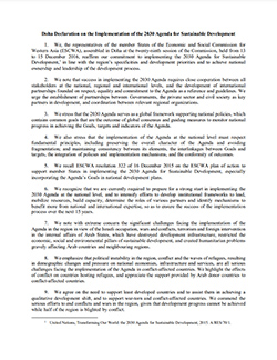 Doha Declaration on the Implementation of the 2030 Agenda for Sustainable Development